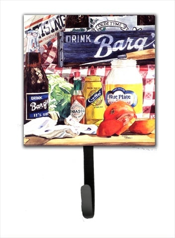 1013SH4 4.25 x 7 in. Blue Plate Mayonaise- Barqs and Tomato Sandwich Leash Or Key Holder -  Carolines Treasures