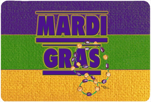 8388MP 9.5 x 8 in. Mardi Gras Mouse Pad- Hot Pad Or Trivet