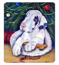 8 x 9.5 in. Christmas Tree with Great Dane Mouse Pad, Hot Pad Or Trivet