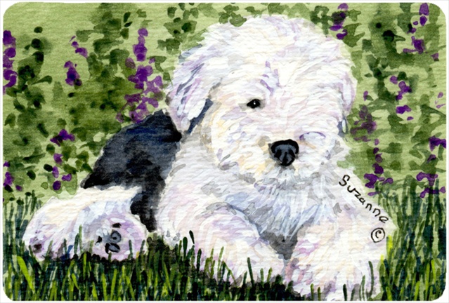 9.25 x 7.75 in. Old English Sheepdog Mouse Pad- Hot Pad Or Trivet