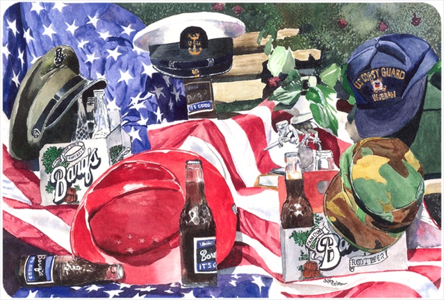 Picture of Carolines Treasures 1012MP 9.25 x 7.75 in. Barqs and Armed Forces Mouse Pad&#44; Hot Pad Or Trivet