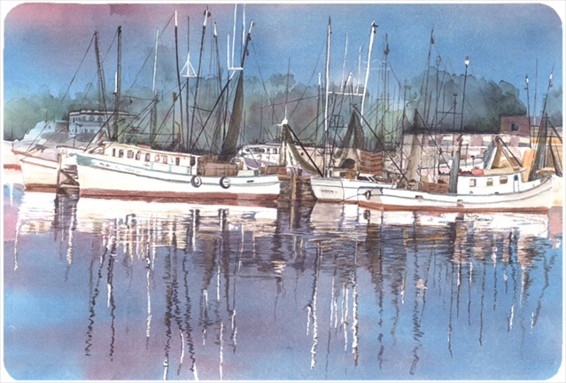 9.25 x 7.75 in. Harbour Mouse Pad, Hot Pad Or Trivet