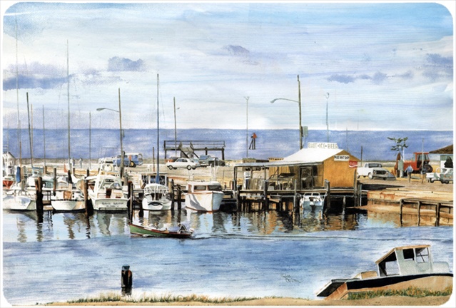 9.25 x 7.75 in. The Pass Bait Shop Mouse Pad, Hot Pad Or Trivet