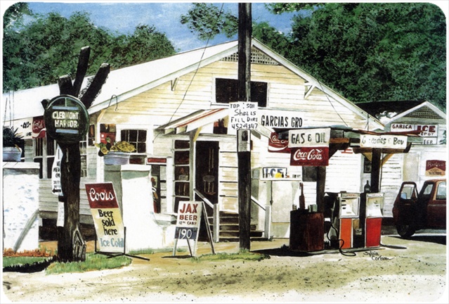 9.25 x 7.75 in. Garcias Grocery Mouse Pad, Hot Pad Or Trivet