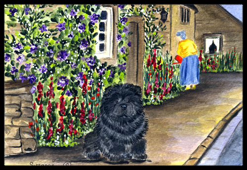 Chow Chow Indoor Outdoor Doormat - 18 x 27 in.
