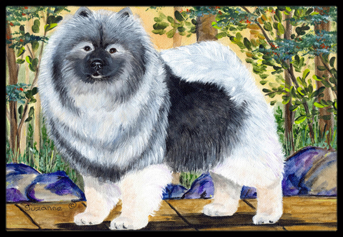 Keeshond Indoor Outdoor Doormat