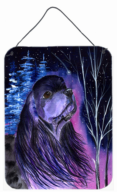 Starry Night Cocker Spaniel Aluminium Metal Wall Or Door Hanging Prints