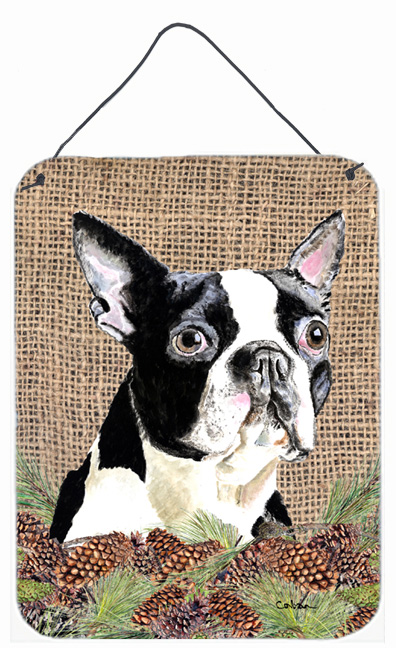 Boston Terrier Aluminium Metal Wall Or Door Hanging Prints