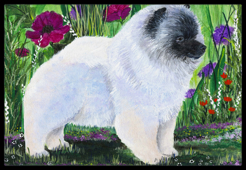Keeshond Indoor Outdoor Doormat