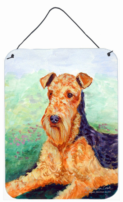 Airedale Aluminium Metal Wall Or Door Hanging Prints