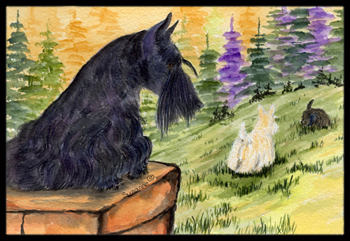 18 x 27 in. Scottish Terrier Indoor Outdoor Doormat