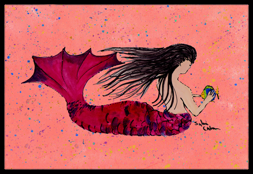 18 x 27 in. Mermaid Indoor Outdoor Doormat