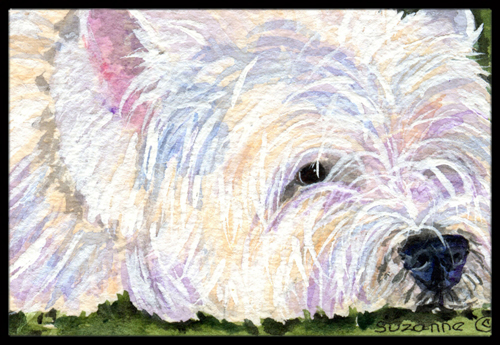 Westie Indoor Outdoor Mat - 18 x 27 in.