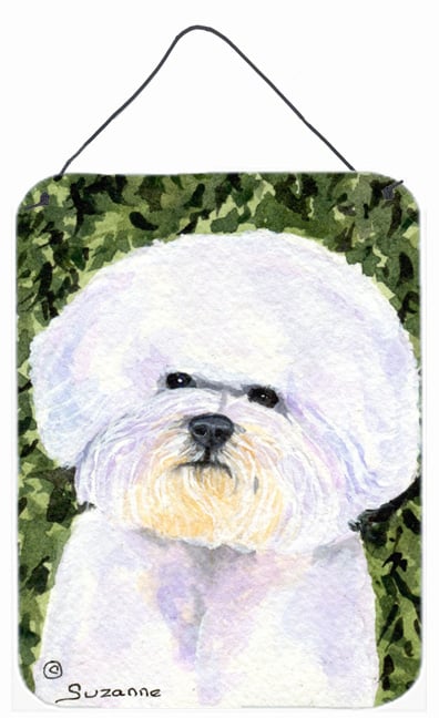 Bichon Frise Aluminium Metal Wall Or Door Hanging Prints