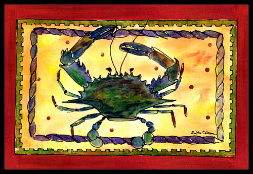 Crab Indoor Or Outdoor Mat - 18 x 27 in.
