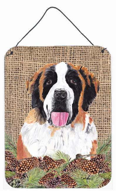 Saint Bernard Aluminium Metal Wall Or Door Hanging Prints