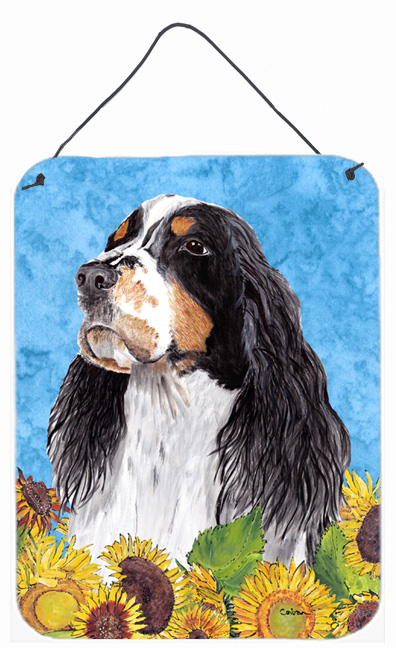 SC9058DS1216 Springer Spaniel Aluminium Metal Wall Or Door Hanging Prints