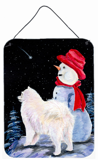 Samoyed Aluminium Metal Wall Or Door Hanging Prints