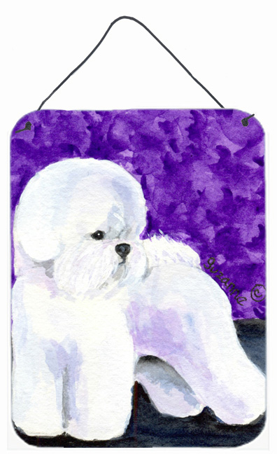 Bichon Frise Aluminium Metal Wall Or Door Hanging Prints