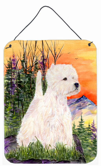 Westie Aluminium Metal Wall Or Door Hanging Prints