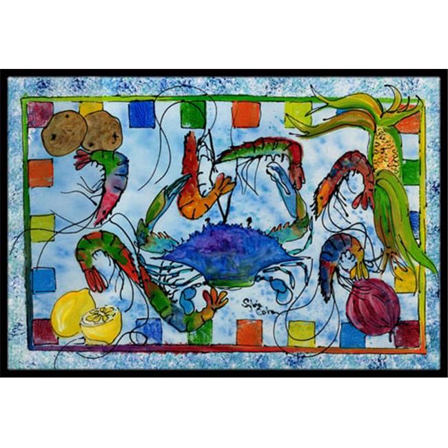 Carolines Treasures 8066-MAT Crab Indoor Or Outdoor Mat - 18 x 27 in.