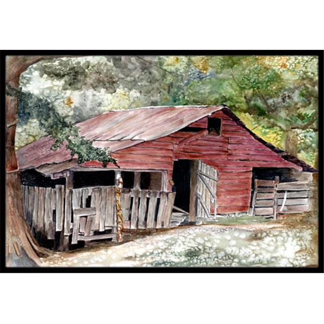 Carolines Treasures 8740MAT 18 x 27 in. Old Barn Indoor & Outdoor Doormat