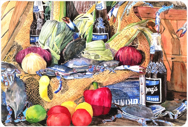 8538MP 9.25 x 7.75 in. Barqs and Crabs Mouse Pad- Hot Pad Or Trivet