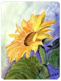 9.5 x 8 in. Flower - Sunflower Mouse Pad- Hot Pad Or Trivet