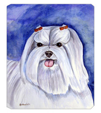 8 x 9.5 in. Maltese Mouse Pad, Hot Pad Or Trivet