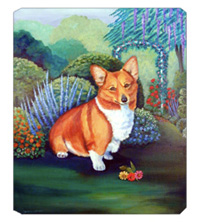 8 x 9.5 in. Pembroke Corgi Mouse Pad, Hot Pad Or Trivet