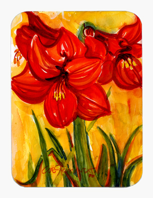 9.5 x 8 in. Flower - Amaryllis Mouse Pad, Hot Pad Or Trivet