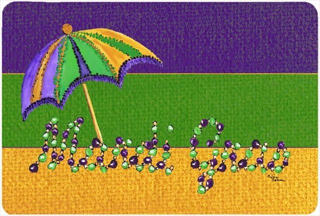 9.5 x 8 in. Mardi Gras Mouse Pad, Hot Pad Or Trivet