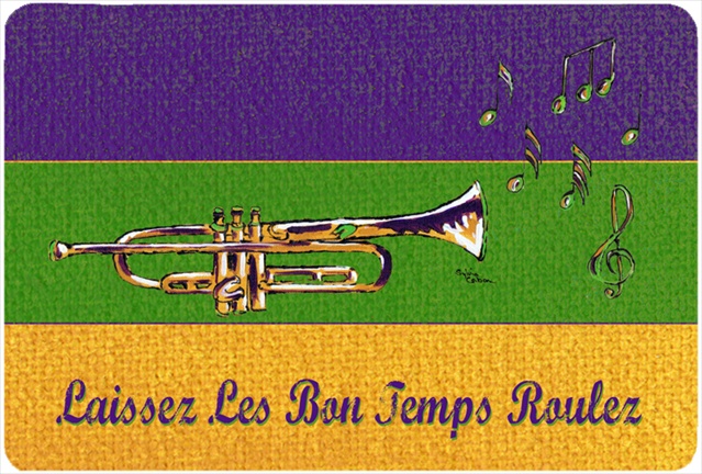 8382MP 9.5 x 8 in. Mardi Gras Mouse Pad- Hot Pad Or Trivet