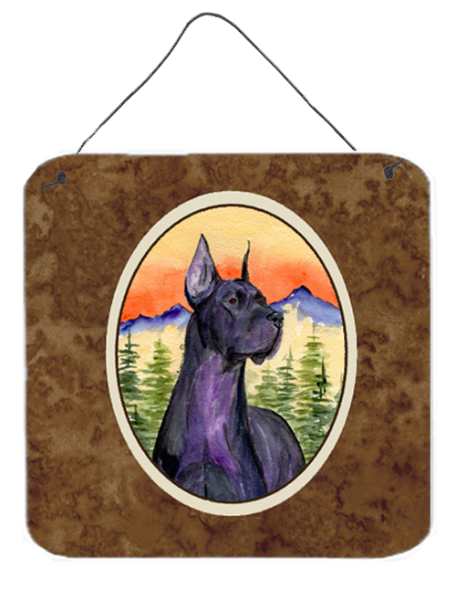 SS8642DS66 6 x 6 in. Great Dane Aluminium Metal Wall Or Door Hanging Prints