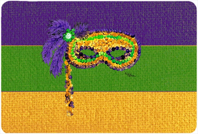 9.5 x 8 in. Mardi Gras Mouse Pad, Hot Pad Or Trivet