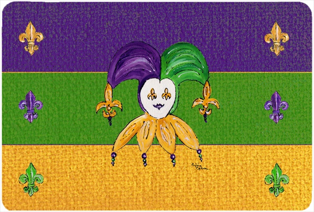 9.5 x 8 in. Mardi Gras Mouse Pad, Hot Pad Or Trivet