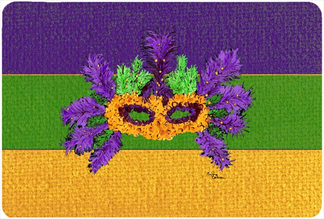 9.5 x 8 in. Mardi Gras Mouse Pad, Hot Pad Or Trivet