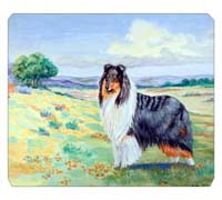 8 x 9.5 in. Collie Mouse Pad, Hot Pad Or Trivet