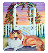 8 x 9.5 in. Collie Mouse Pad, Hot Pad Or Trivet