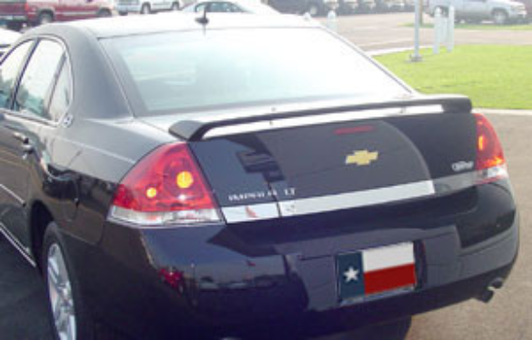 Picture of DAR Spoilers ABS-303p 2006-2013 Chevrolet Impala LT Factory Post No Light Spoiler- Painted