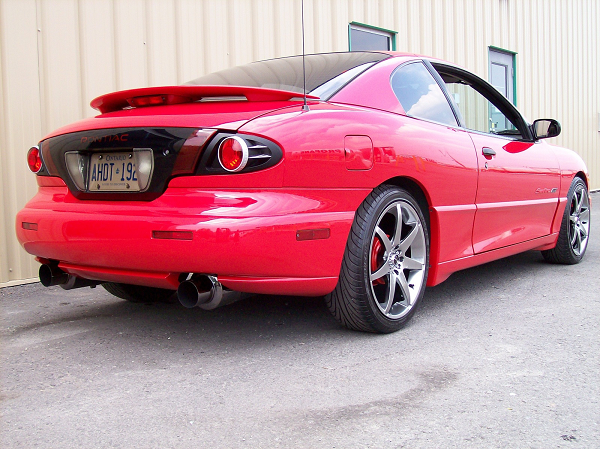 Picture of DAR Spoilers ABS-308p 1995-2004 Pontiac Sunfire 2DR Factory Flush Lighted Spoiler- Painted
