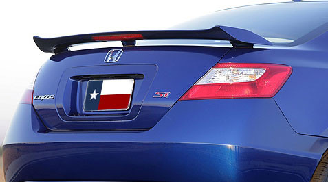 Picture of DAR Spoilers ABS-539p 2006-2011 Honda Civic 2DR SI Factory Post Lighted Spoiler- Painted