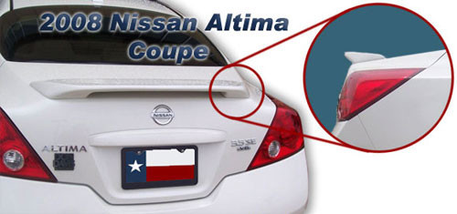 ABS-710p 2008 And Up Nissan Altima Coupe Post No Light Spoiler- Painted