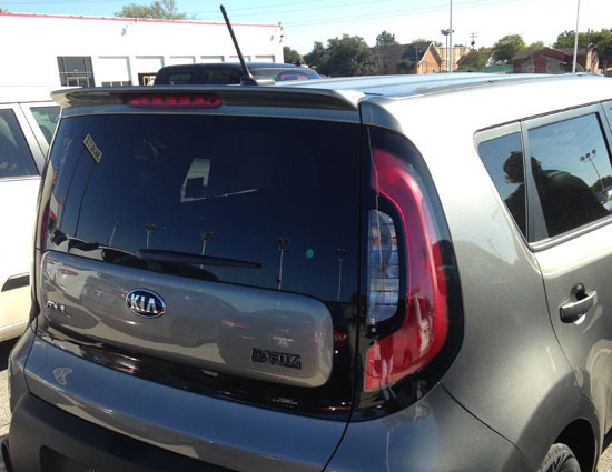 2014 And Up KIA Soul Lip No Light Spoiler- Painted