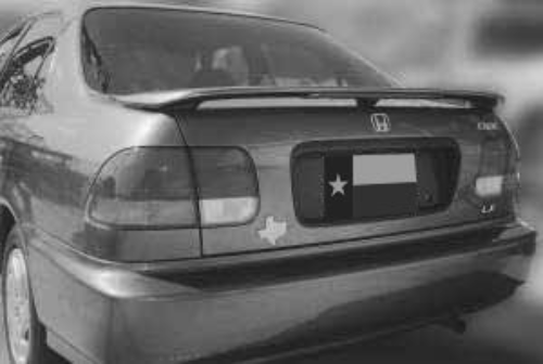 1996-2000 Honda Civic Factory 3Post Lighted Spoiler, Painted