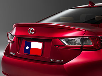 2015 And Up Lexus RC Factory Lip No Light Spoiler, Painted