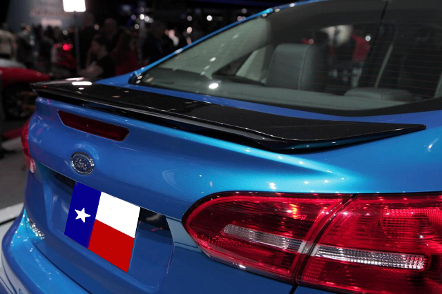 2015 And Up Ford Focus Factory Post No Light Spoiler- Painted