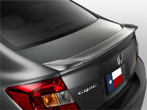 2012 Only Honda Civic Factory Lip No Light Spoiler- Painted