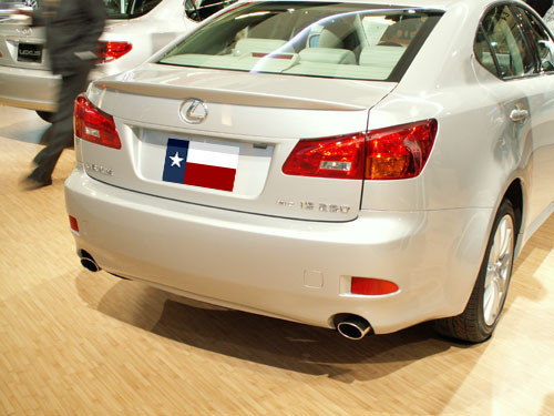 2006-2013 Lexus IS250 Factory Lip No Light Spoiler, Painted