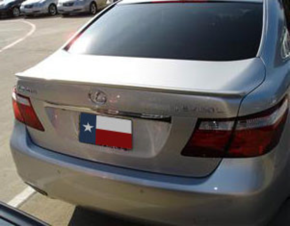 2007-2012 Lexus LS460 Small Lip No Light Spoiler, Painted